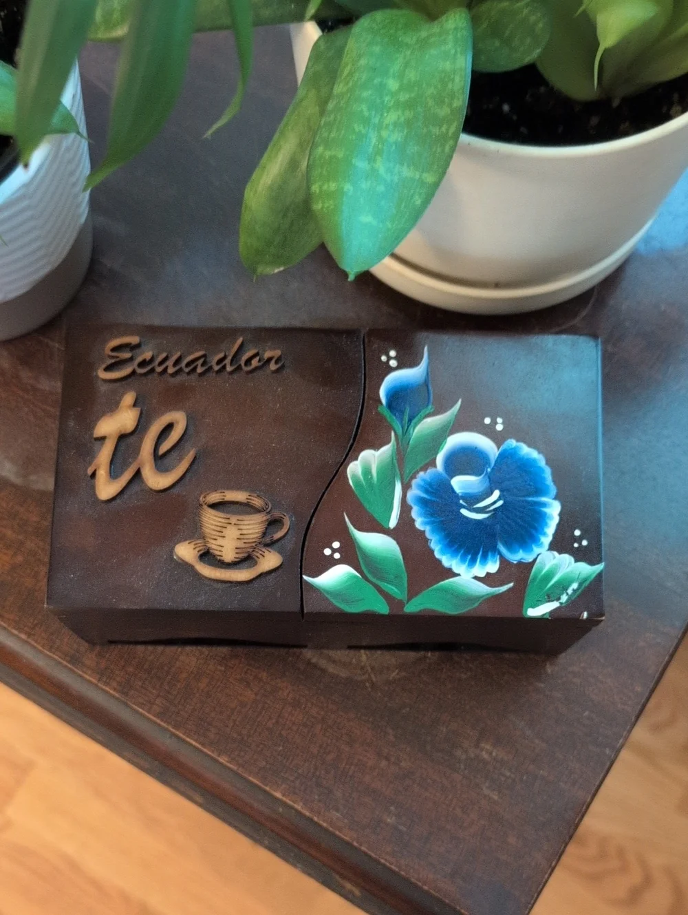 Handpainted Tea Box